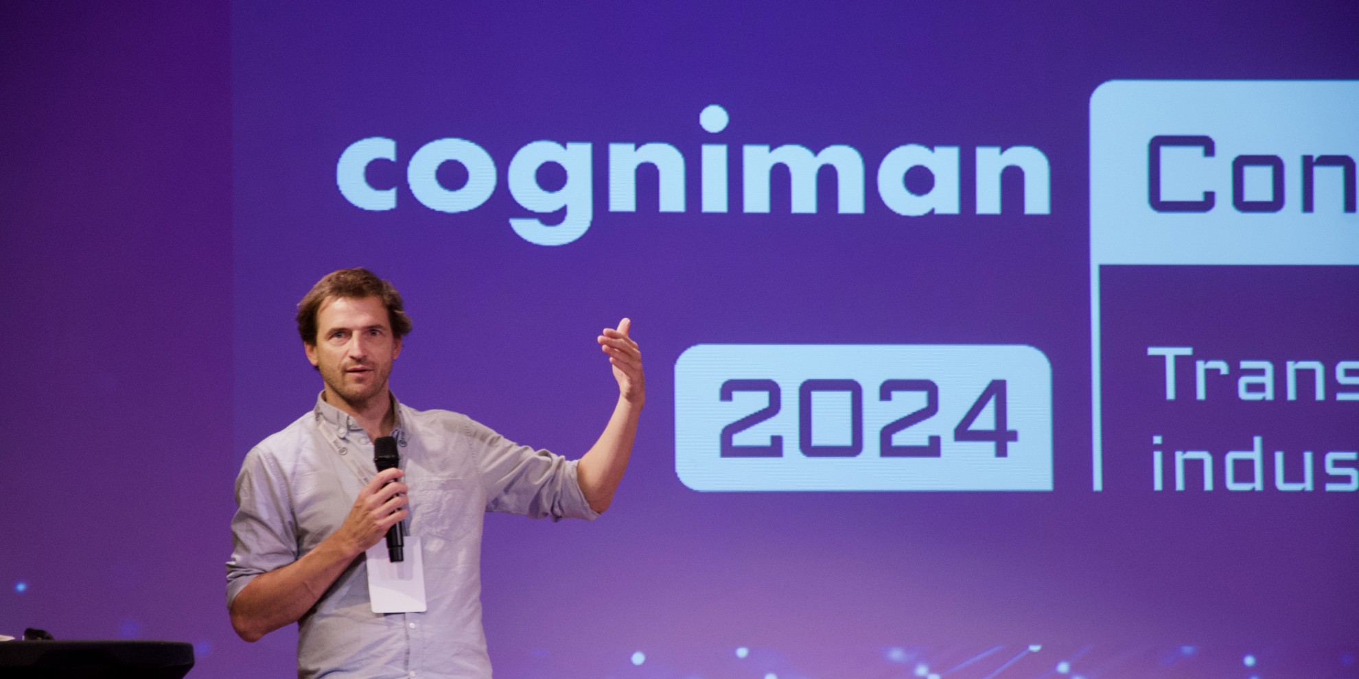 Christophe Pinck fra EYde-klyngen med åpningstalen for konferansen på Caledonien hotell i Kristiansand. Foto: Arne Roger Janse